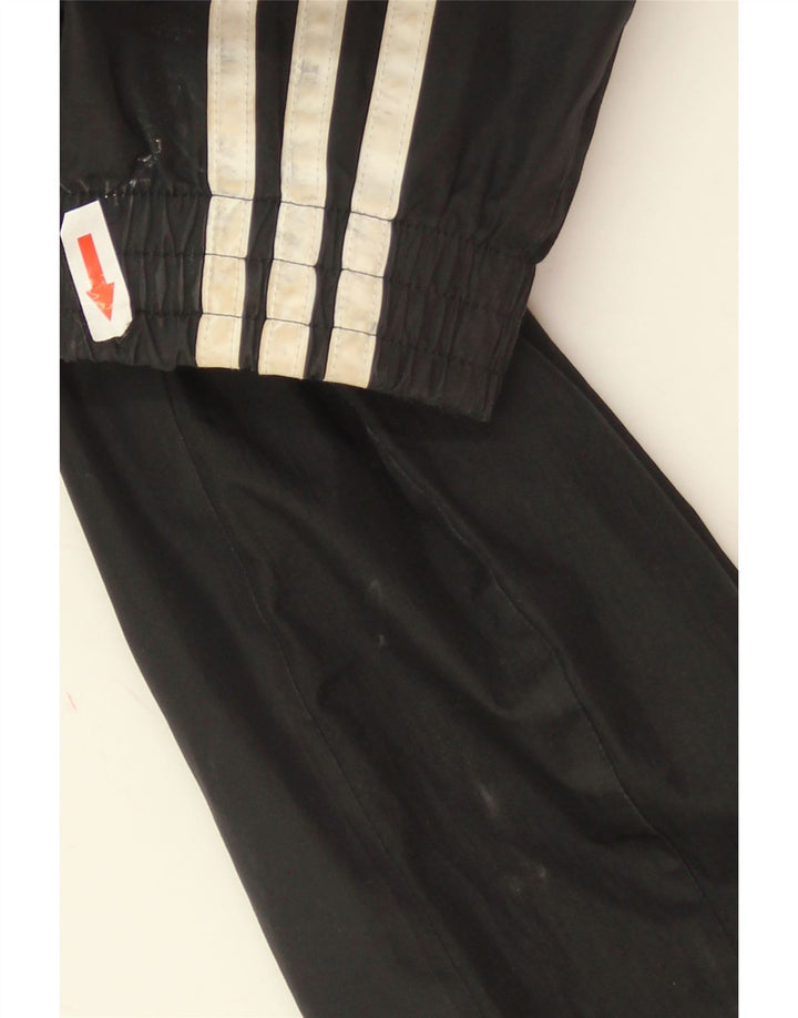 Adidas Mens Hooded Rain Jacket UK 38 Medium Black Polyester