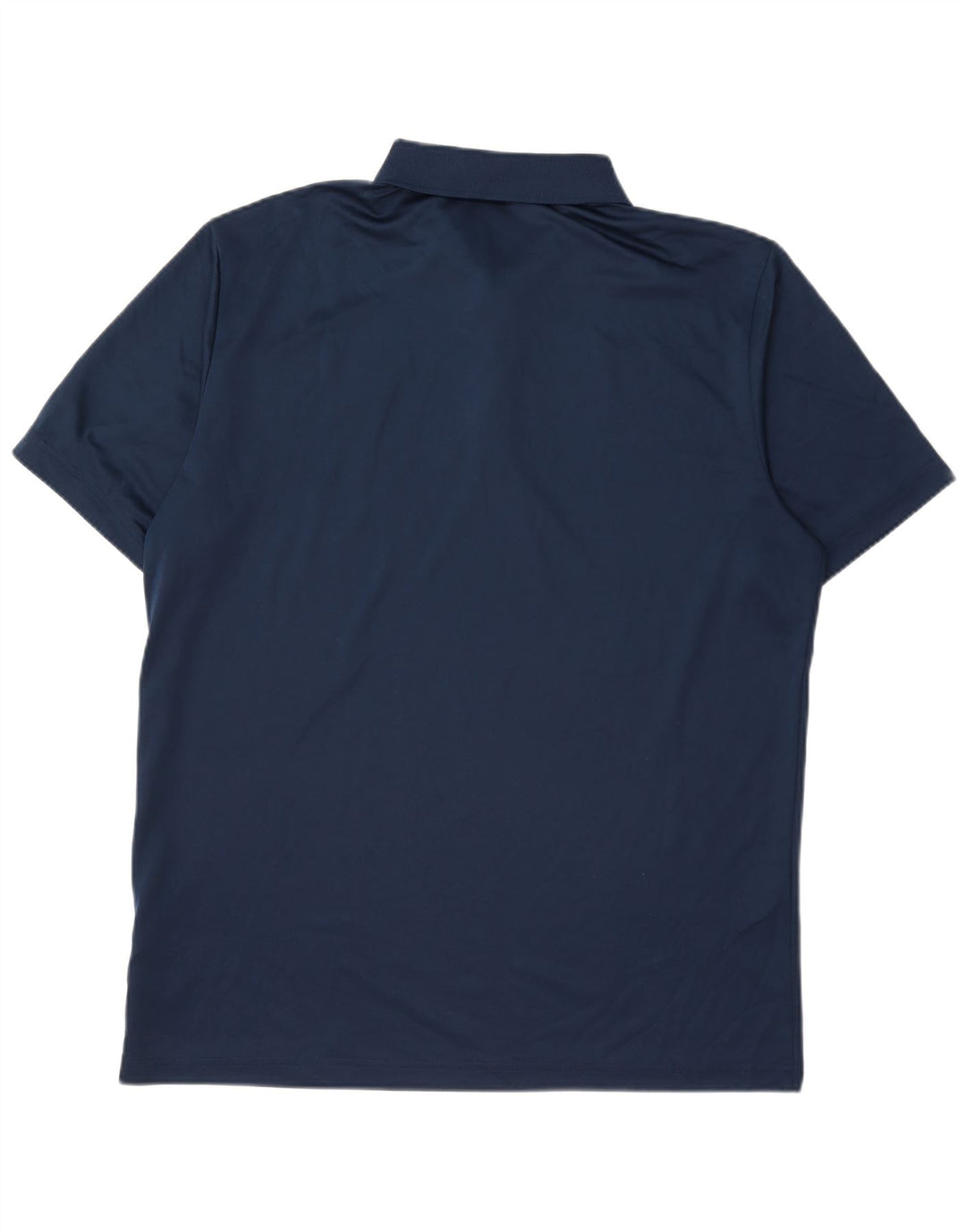 Adidas Mens Polo Shirt Large Navy Blue Polyester