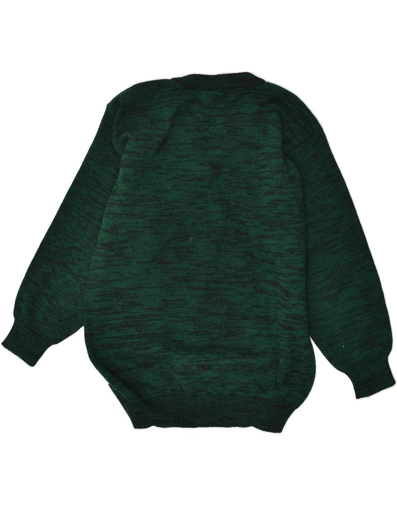 VINTAGE Womens V-Neck Jumper Sweater UK 18 XL Green Fair Isle | Vintage Vintage | Thrift | Second-Hand Vintage | Used Clothing | Messina Hembry 