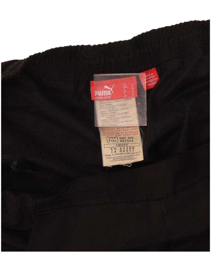 Puma Womens Straight Casual Trousers UK 14 Medium W30 L31 Black Polyester