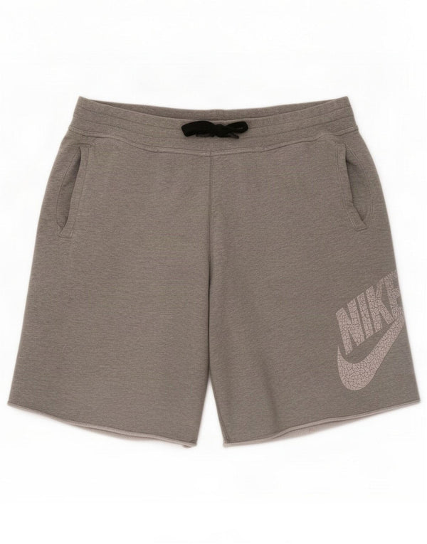 Nike Mens Graphic Sport Shorts XL Grey Flecked Cotton