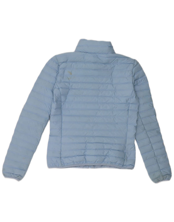 Adidas Womens Padded Jacket UK 4/6 XS Blue Polyester