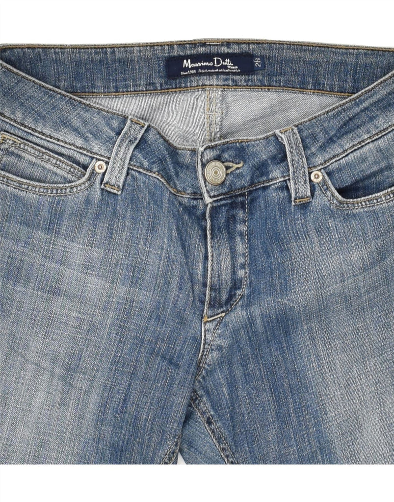 MASSIMO DUTTI Womens Straight Jeans W28 L32 Blue Cotton | Vintage Massimo Dutti | Thrift | Second-Hand Massimo Dutti | Used Clothing | Messina Hembry 