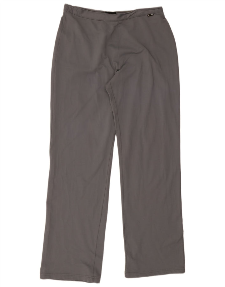 Champion Womens Tracksuit Trousers UK 14 Large Grey Polyamide