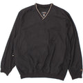 IZOD Mens Pullover Tracksuit Top Jacket XL Black Polyester Vintage Izod and Second-Hand Izod from Messina Hembry 