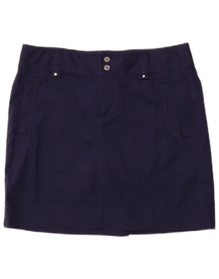 RALPH LAUREN Womens Skort US 10 Large Navy Blue Cotton