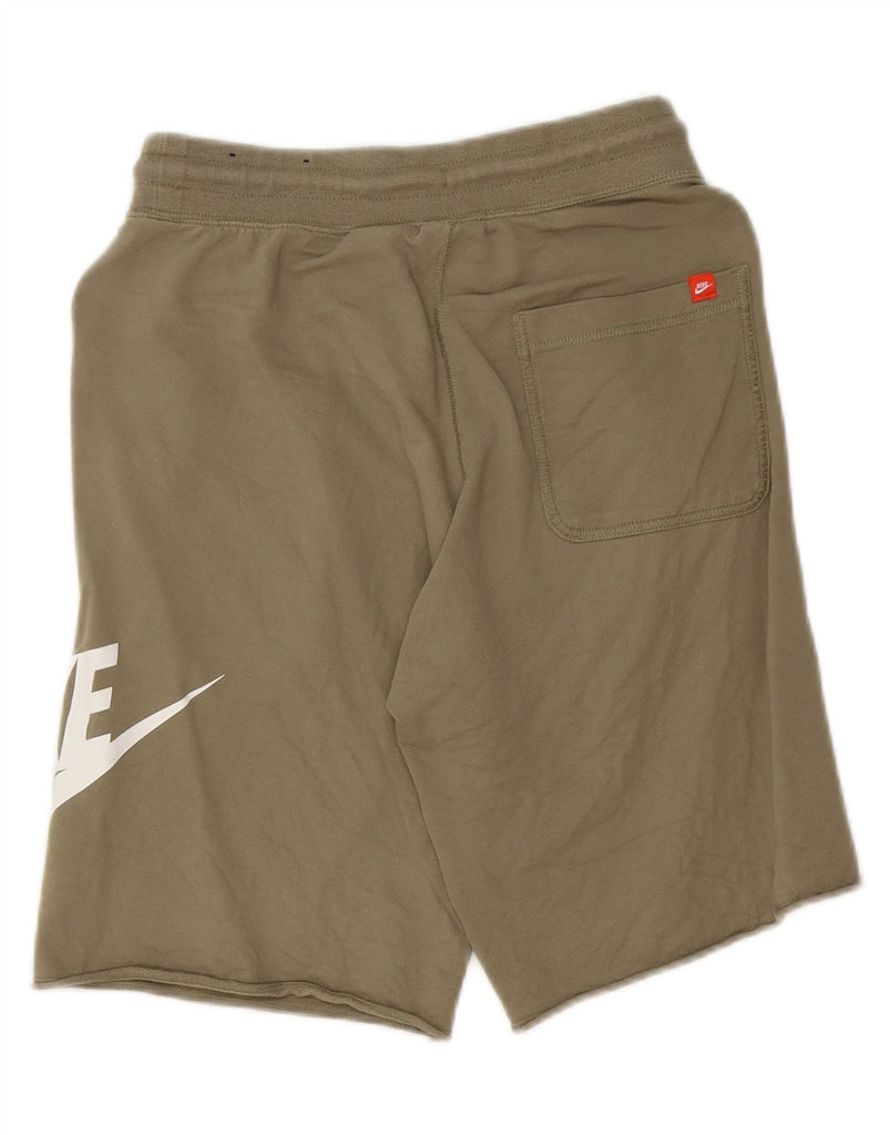 NIKE Boys Sport Shorts 7-8 Years XS  Khaki Cotton Vintage Nike and Second-Hand Nike from Messina Hembry 