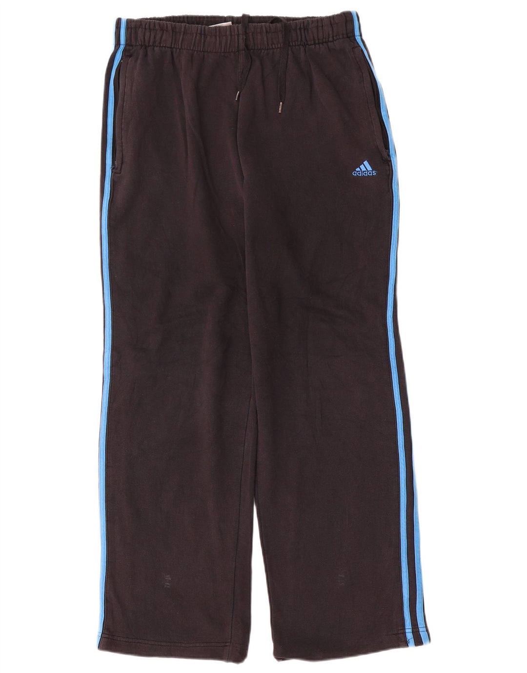 Adidas Mens Tracksuit Trousers Medium Black Cotton