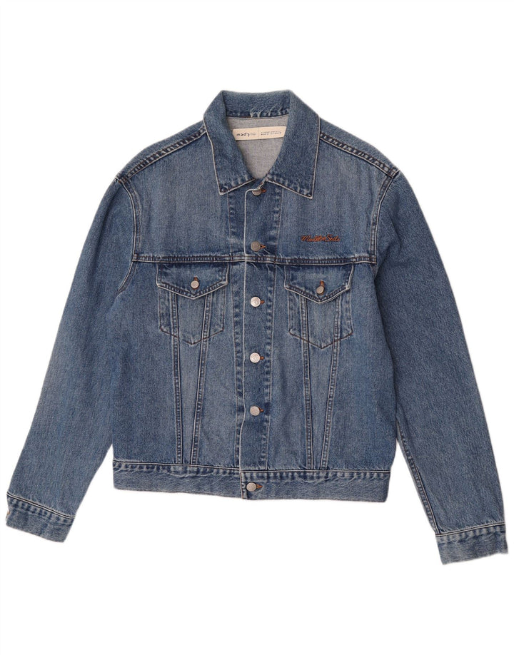 Vintage Mens Denim Jacket UK 40 Large Blue Cotton