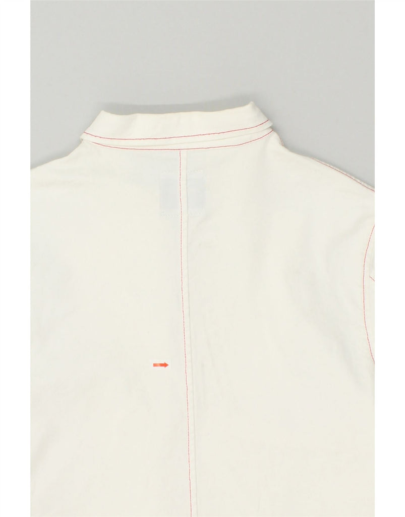 MOSCHINO Girls Bomber Jacket 11-12 Years White Cotton | Vintage Moschino | Thrift | Second-Hand Moschino | Used Clothing | Messina Hembry 