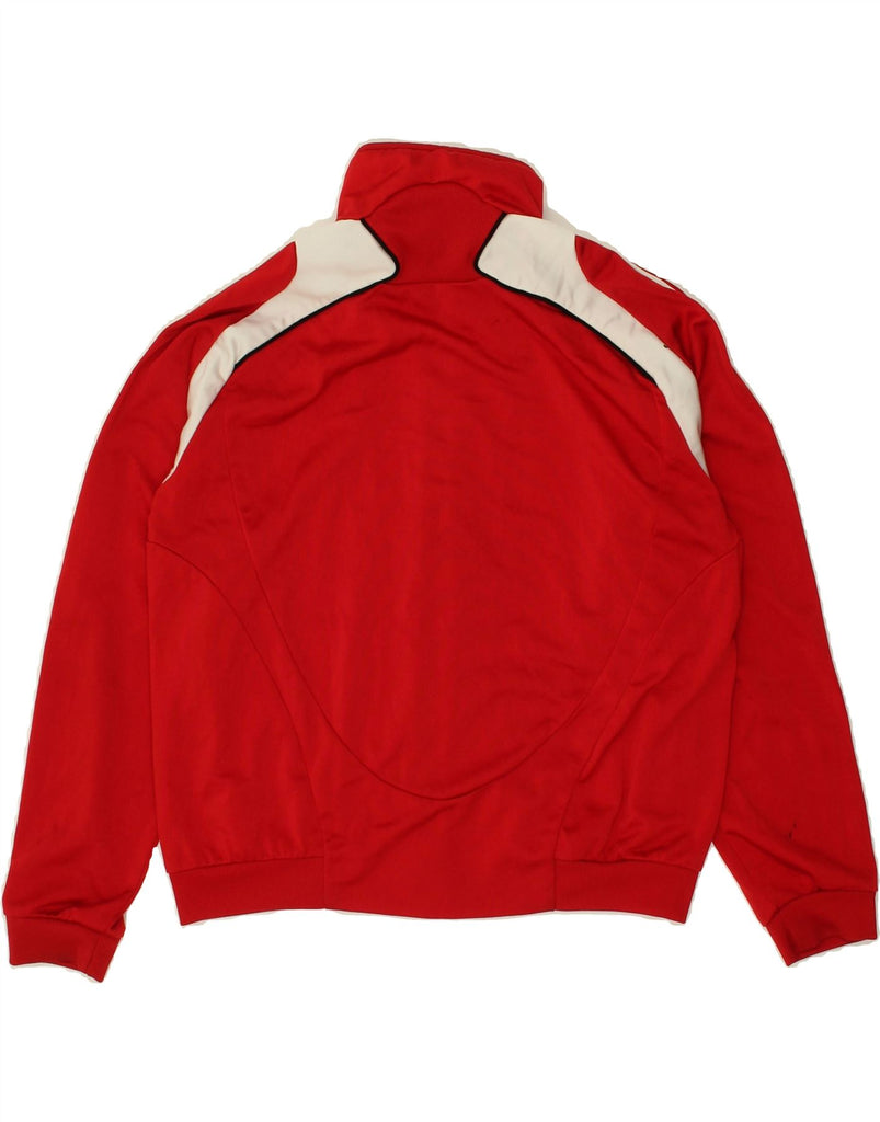 ADIDAS Boys Graphic Tracksuit Top Jacket 11-12 Years Large Red Colourblock Vintage Adidas and Second-Hand Adidas from Messina Hembry 