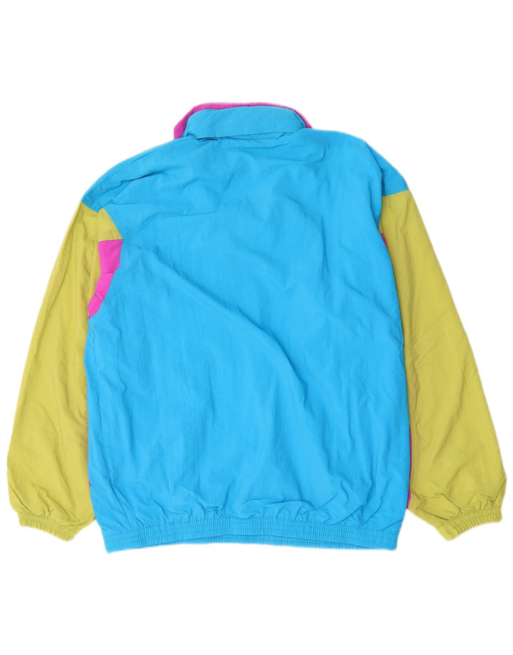Dubin Mens Pullover Tracksuit Top Jacket IT 52 Large Blue Colourblock