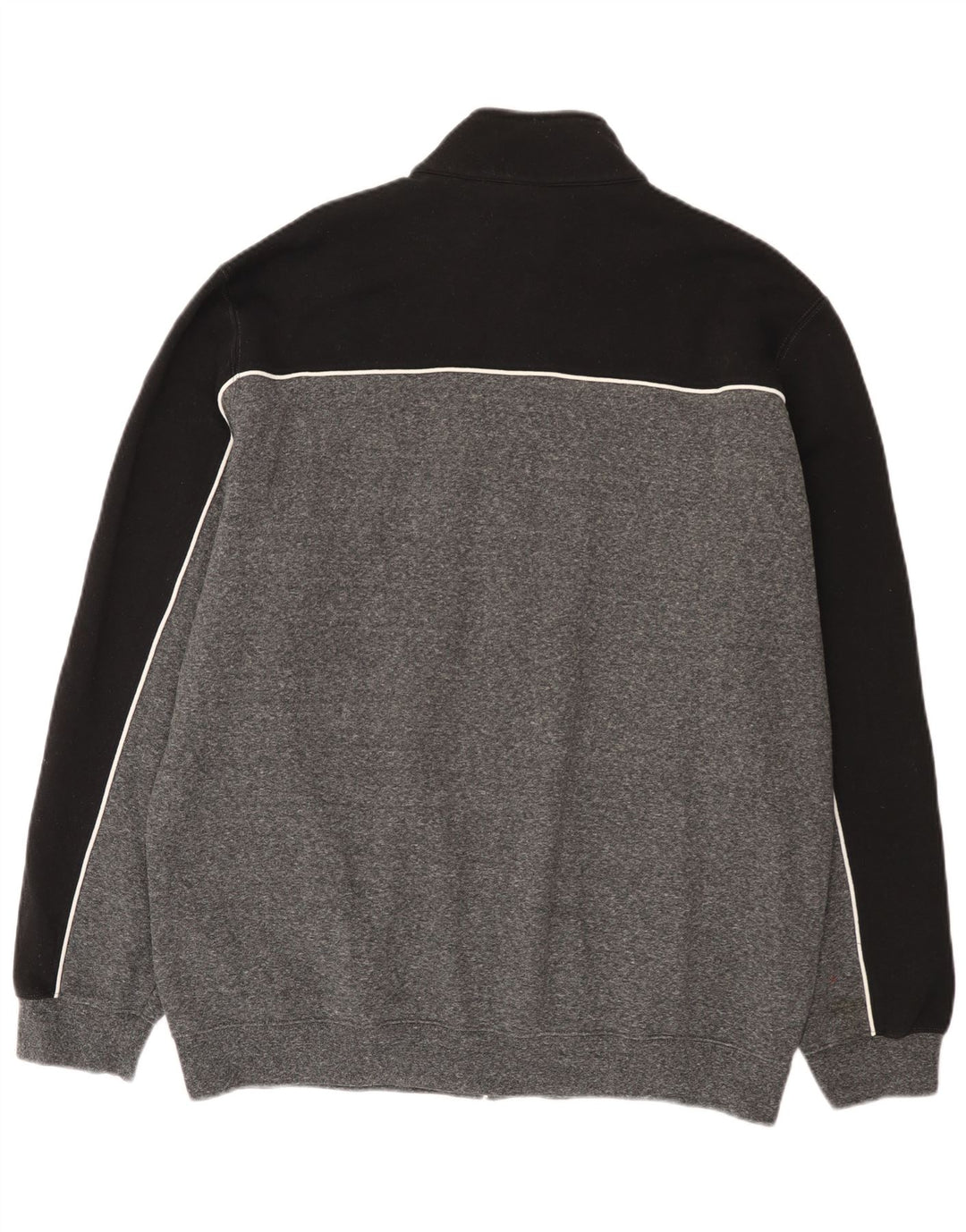 Champion Mens Tracksuit Top Jacket 3XL Grey Colourblock Cotton