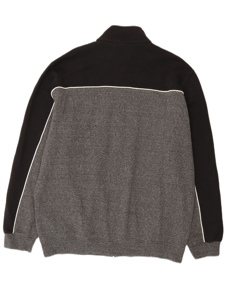 Champion Mens Tracksuit Top Jacket 3XL Grey Colourblock Cotton