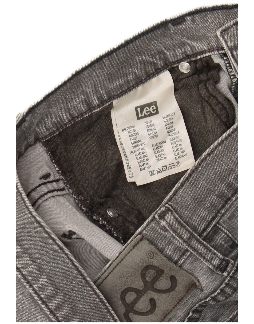 Lee Mens Powell Slim Jeans W31 L28 Grey Cotton