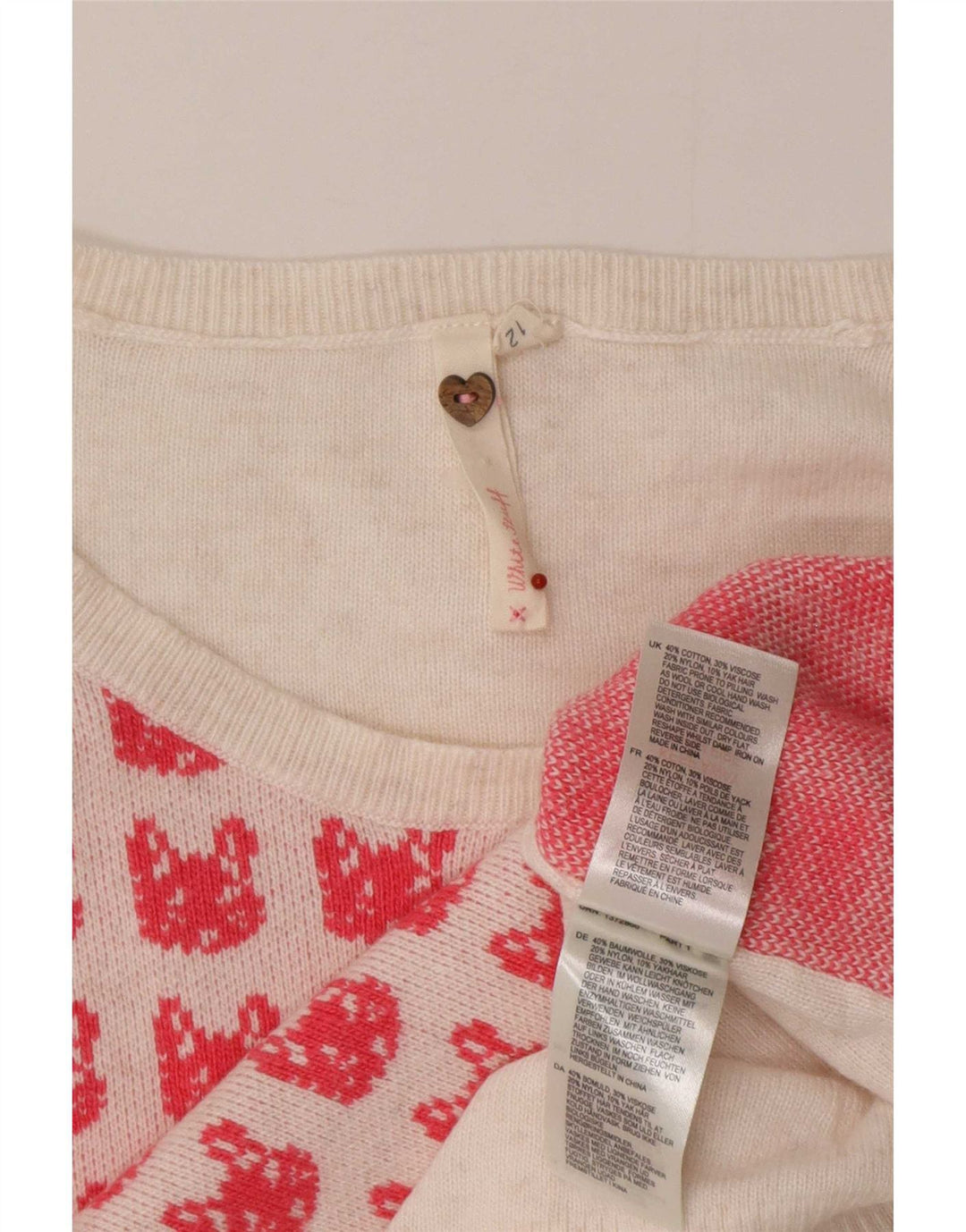 White Stuff Womens Boat Neck Jumper Sweater UK 12 Medium