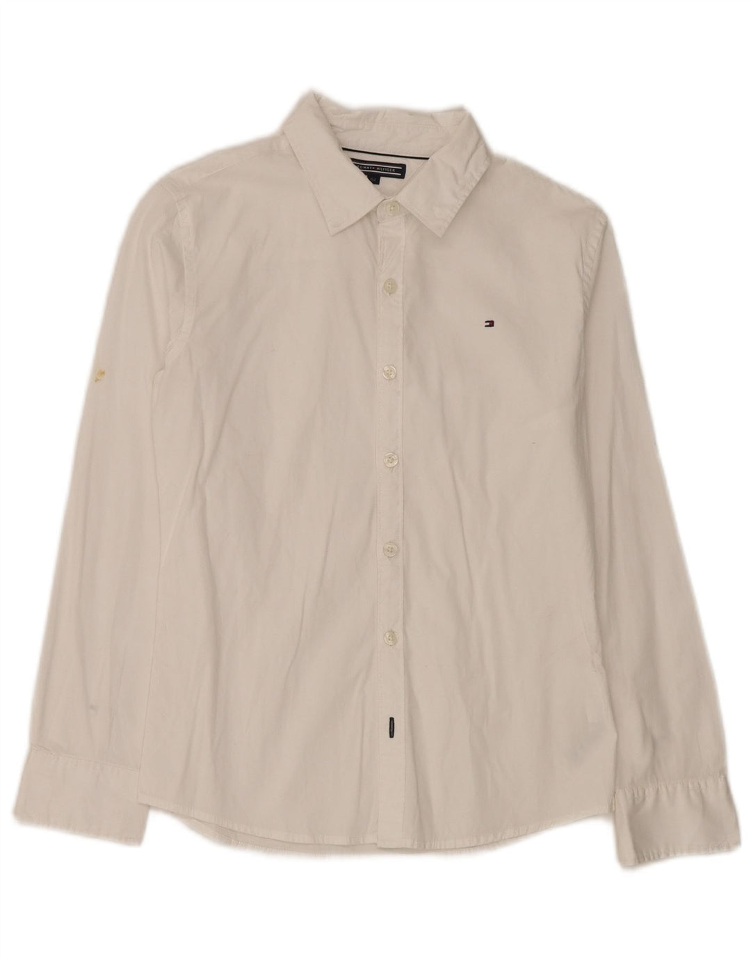 Tommy Hilfiger Boys Shirt 11-12 Years White Cotton
