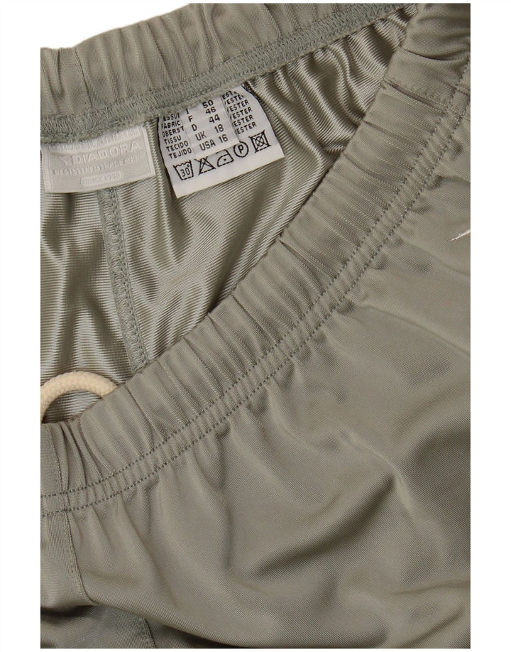 Diadora Womens Tracksuit Trousers UK 18 XL  Grey Polyester
