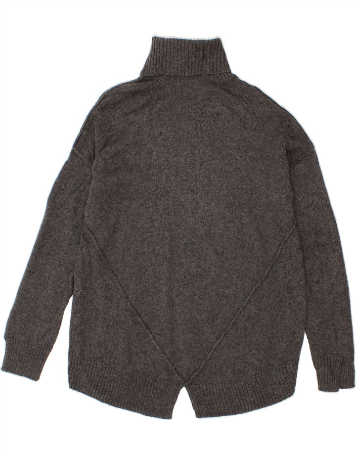 MICHAEL KORS Womens Roll Neck Jumper Sweater UK 16 Large Grey Acrylic Vintage Michael Kors and Second-Hand Michael Kors from Messina Hembry 