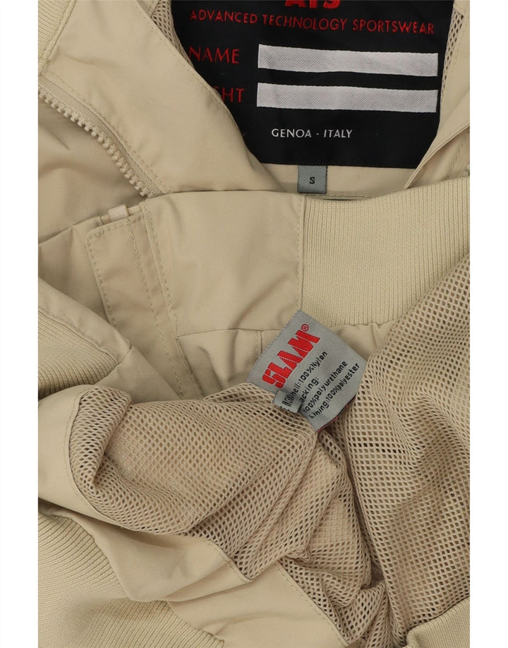 Slam Mens Bomber Jacket UK 36 Small Green Nylon