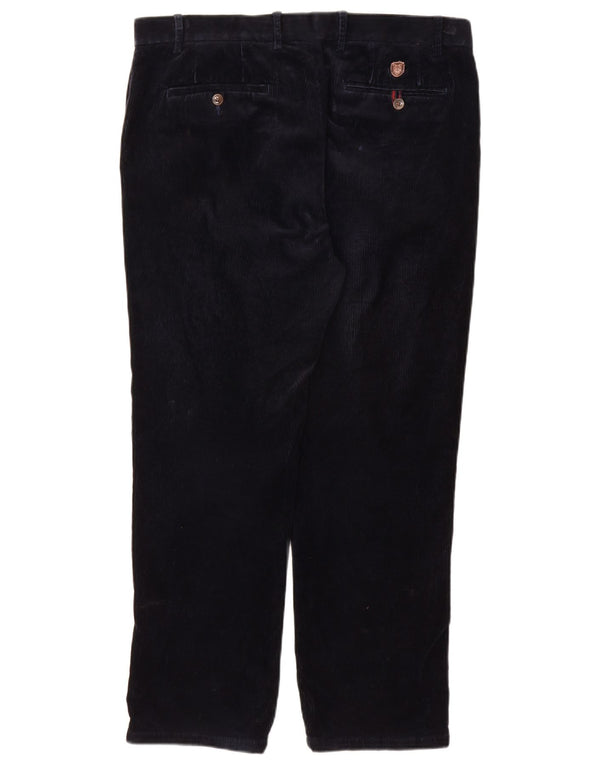 Marks & Spencer Mens Blue Harbour Corduroy Trousers W36 L29 Navy Blue
