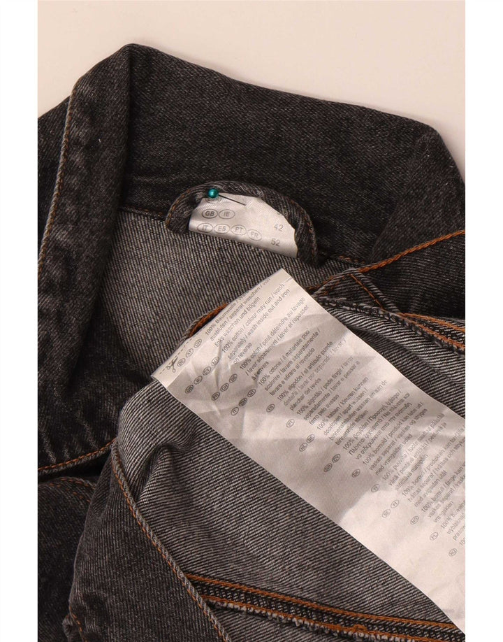 Vintage Mens Denim Jacket UK 42 XL Grey Cotton