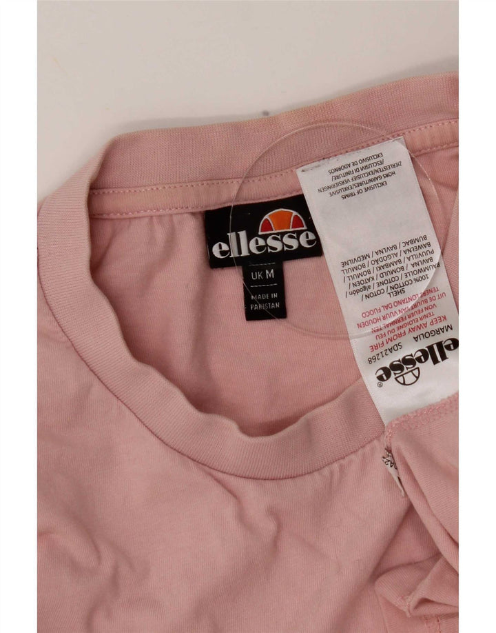 Ellesse Womens T-Shirt Top UK 14 Medium Pink Cotton