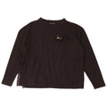 Zara Womens Top Long Sleeve UK 14 Medium Black Flecked