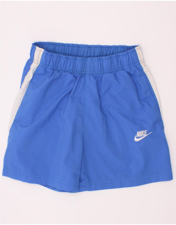 Nike Boys Sport Shorts 12-13 Years Large Blue Colourblock