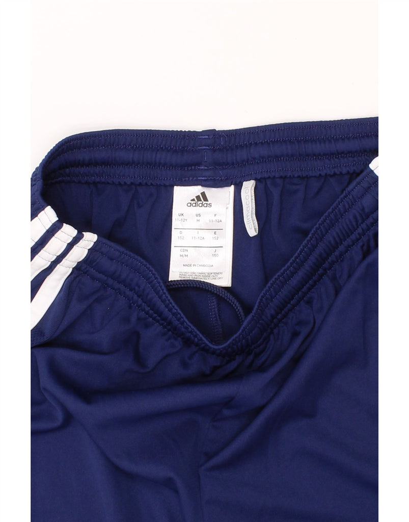 ADIDAS Boys Climacool Sport Shorts 11-12 Years  Navy Blue Polyester Vintage Adidas and Second-Hand Adidas from Messina Hembry 
