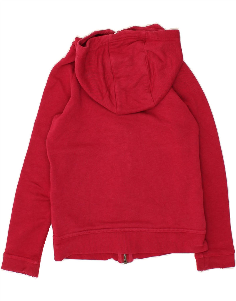 NIKE Girls Zip Hoodie Sweater 8-9 Years Red Cotton | Vintage Nike | Thrift | Second-Hand Nike | Used Clothing | Messina Hembry 