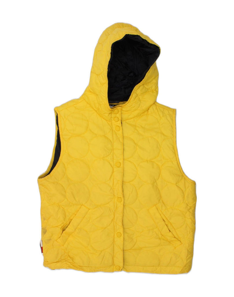 TOMMY HILFIGER Girls Hooded Padded Gilet 15-16 Years Large  Yellow | Vintage Tommy Hilfiger | Thrift | Second-Hand Tommy Hilfiger | Used Clothing | Messina Hembry 