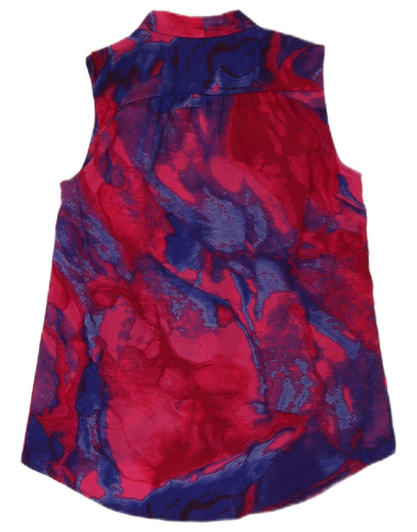 MOSSIMO Womens Oversized Longline Shirt Blouse UK 6 XS Multicoloured