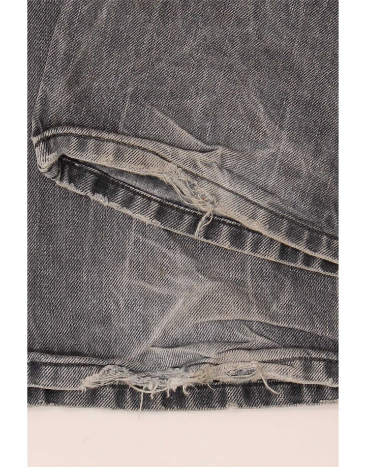 Diesel Mens Distressed Cargo Straight Jeans W32 L34 Blue Cotton