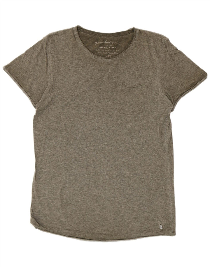 Jack & Jones Mens T-Shirt Top Small Green