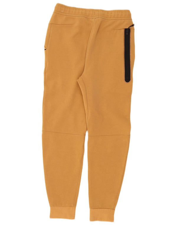 Nike Mens Tracksuit Trousers Joggers Small  Beige Cotton