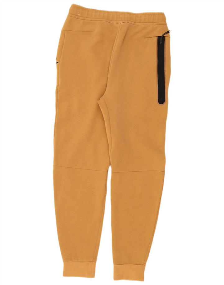 Nike Mens Tracksuit Trousers Joggers Small  Beige Cotton