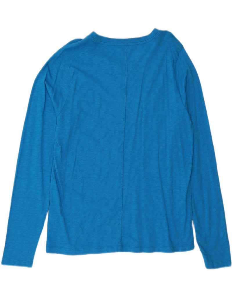 J. CREW Womens Top Long Sleeve UK 16 Large Blue Cotton Vintage J. Crew and Second-Hand J. Crew from Messina Hembry 