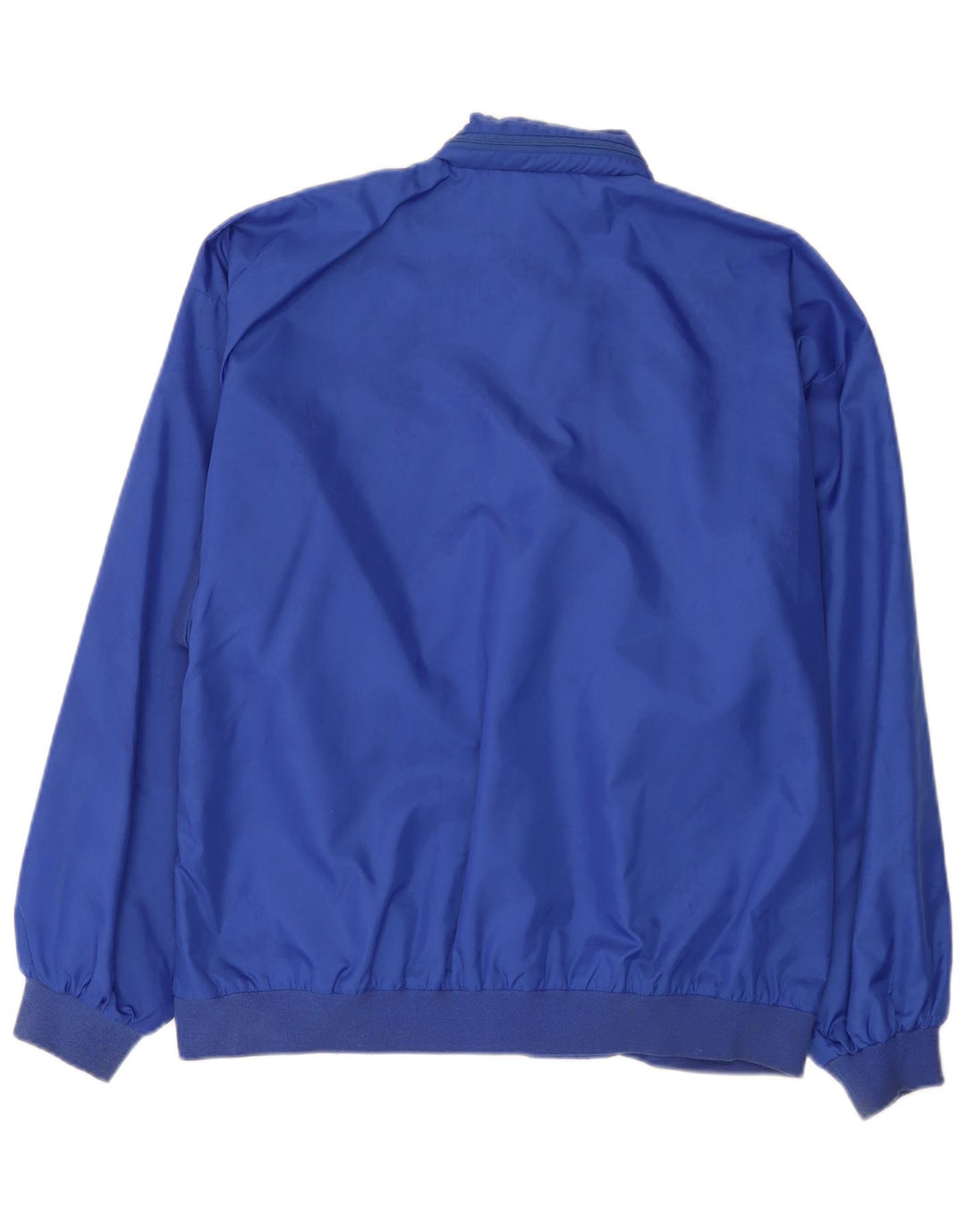 Vintage Mens Hooded Bomber Jacket UK 38 Medium Blue Nylon