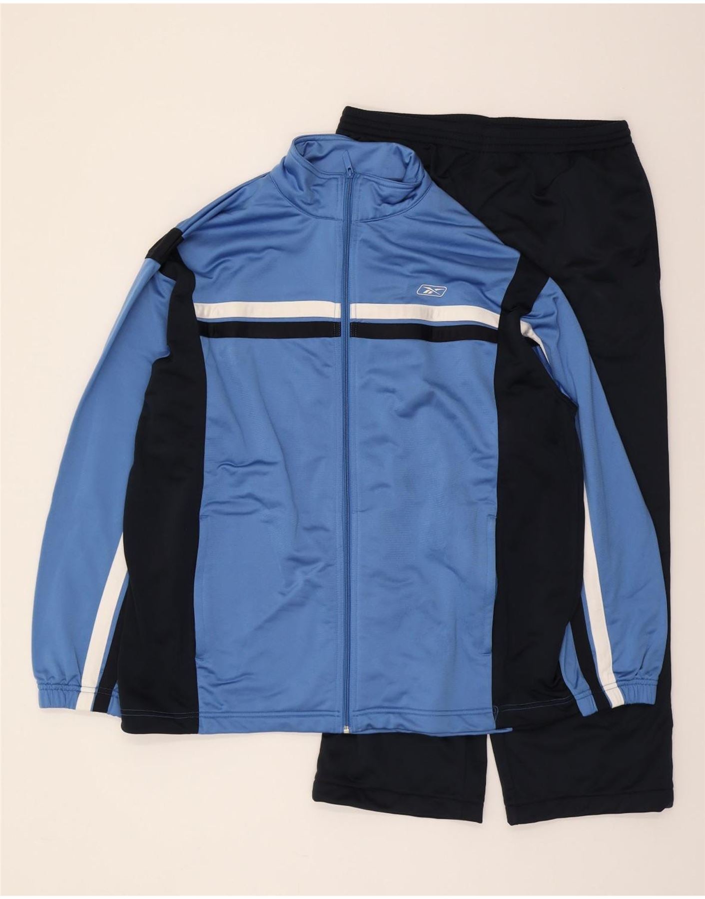 Chándal completo REEBOK para hombre, talla grande, azul, con bloques de  color, poliéster