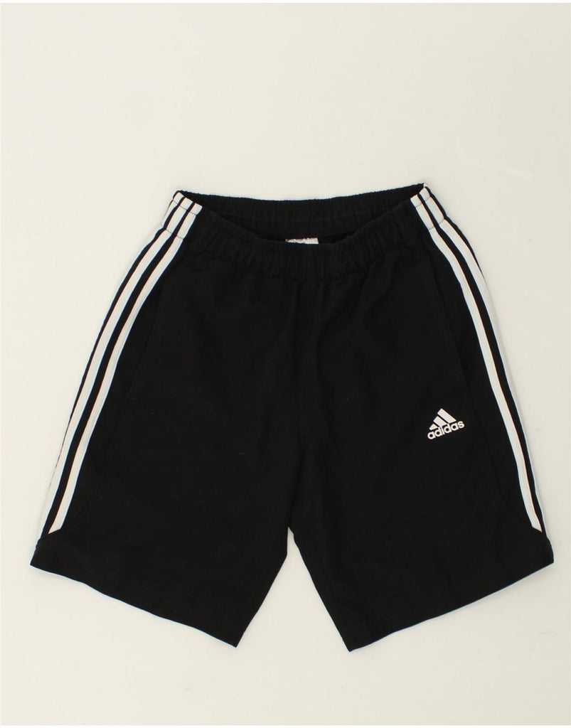 ADIDAS Mens Climalite Graphic Sport Shorts Small Black Polyester | Vintage Adidas | Thrift | Second-Hand Adidas | Used Clothing | Messina Hembry 