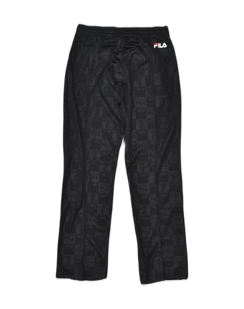 FILA Mens Tracksuit Trousers Small Black | Vintage Fila | Thrift | Second-Hand Fila | Used Clothing | Messina Hembry 