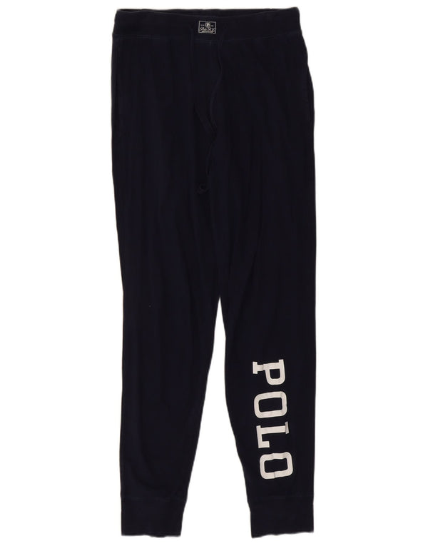 Polo Ralph Lauren Womens Tracksuit Trousers Joggers UK 12 Medium Navy Blue