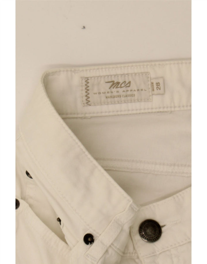 MARLBORO CLASSICS Womens Straight Jeans W28 L30 White Cotton Vintage Marlboro Classics and Second-Hand Marlboro Classics from Messina Hembry 