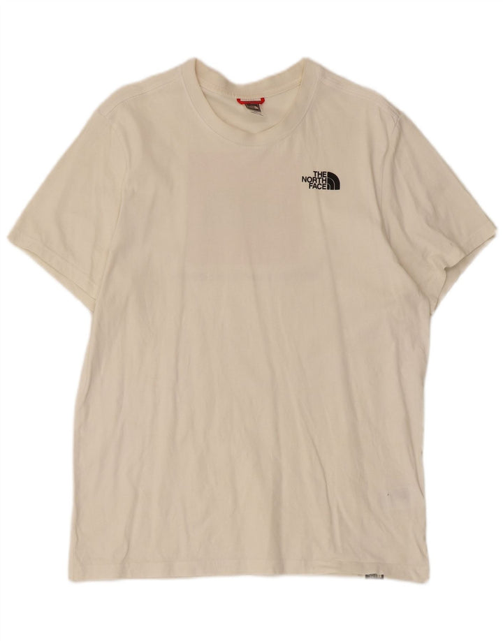 The North Face Mens Graphic T-Shirt Top Medium White Cotton