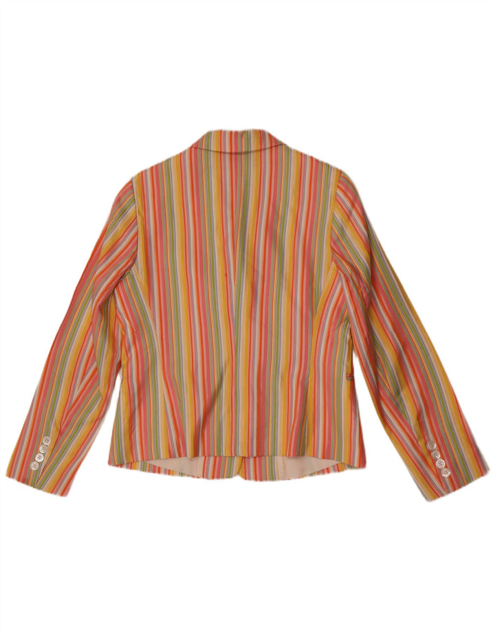 Clement Womens 2 Button Blazer Jacket EU 40 Medium Multicoloured Striped