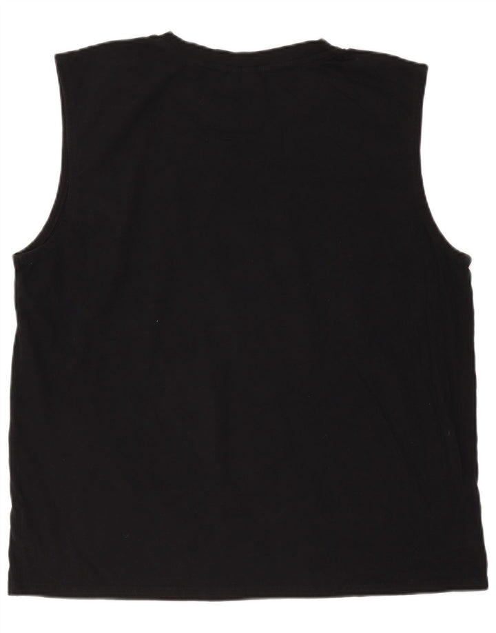 Fila Mens Vest Top 2XL Black Cotton