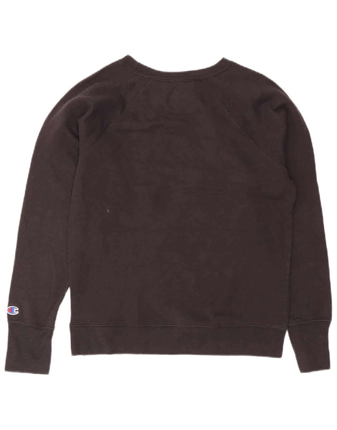Champion Mens Graphic Sweatshirt Jumper Small Black Polyester