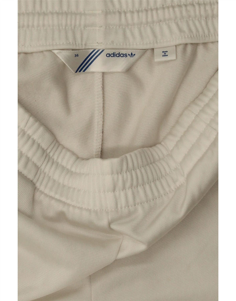 ADIDAS Womens Tracksuit Trousers EU 36 Small White Vintage Adidas and Second-Hand Adidas from Messina Hembry 