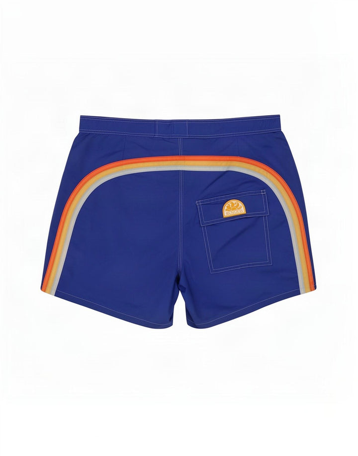 Sundek Mens Swimming Shorts Medium Blue Colourblock Nylon